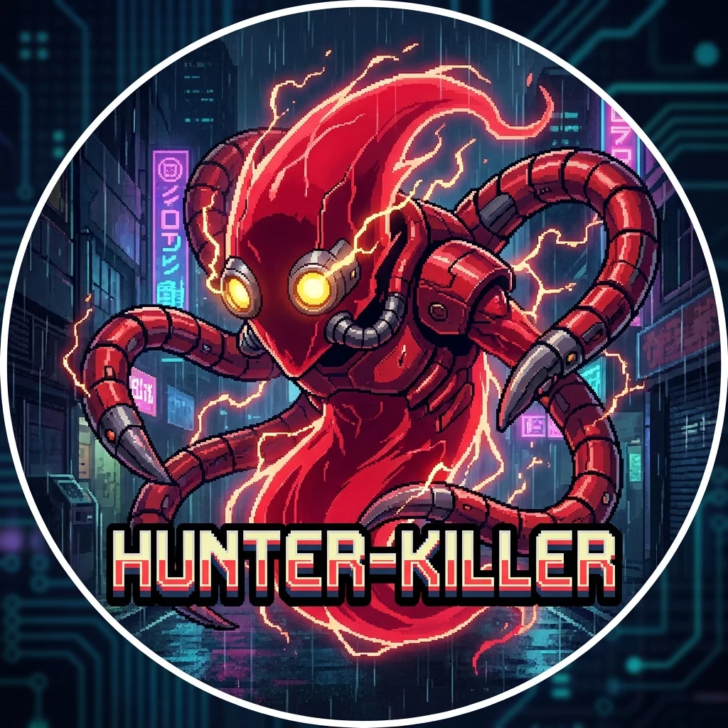 Blinky: a fierce red ghost with mechanical parts