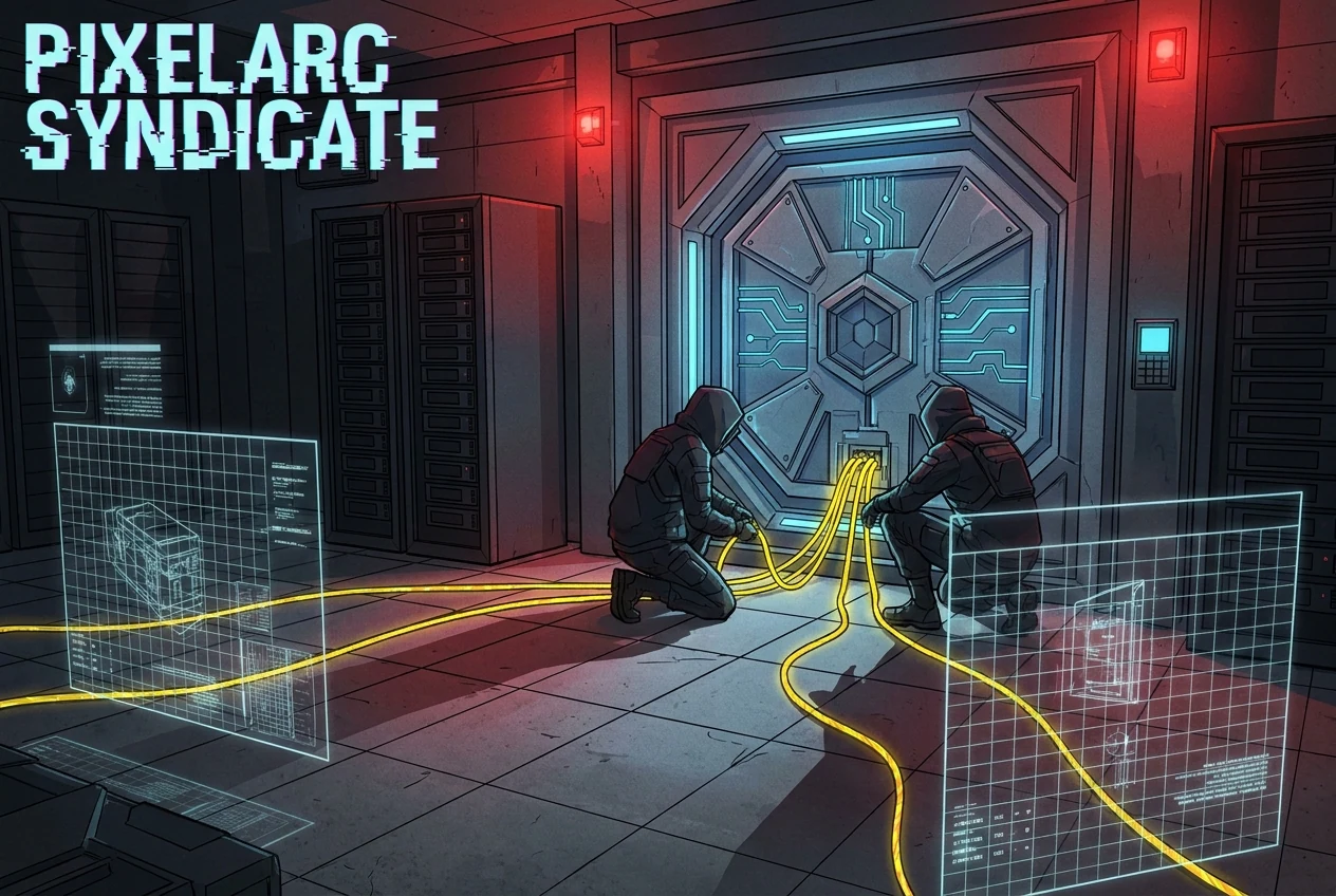 PixelArc Syndicate Operative stealing digital assets